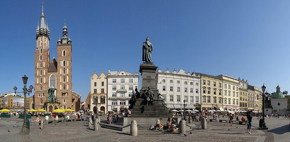 Kraków's main market square